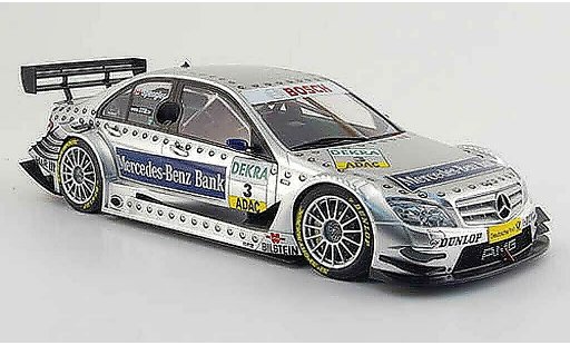 Mercedes Classe C DTM 1/18 Autoart no.3 mercedes-benz bank spengler 2008 coche miniatura