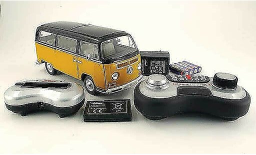 Volkswagen Combi A 1/18 Schuco t2a fensterbus amarillo/negro coche miniatura
