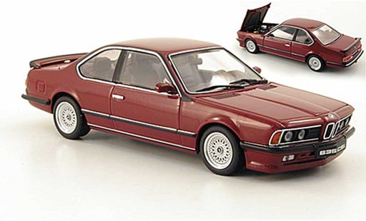 Bmw 635 CSi 1/43 Autoart M rojo coche miniatura