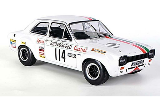 Ford Escort RS 1600 1/18 Minichamps Team Broadspeed Castrol J.Fitzpatrick Race of Champions Meeting 1971 coche miniatura