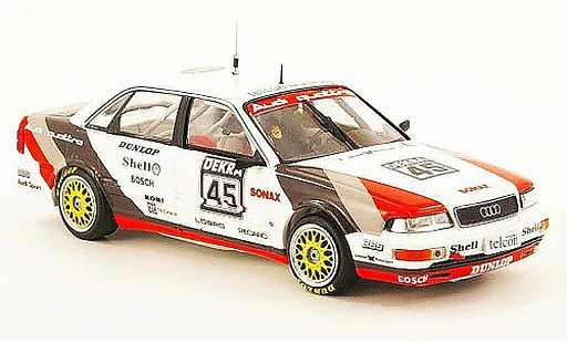 Audi V8 dtm 1/43 Minichamps Quattro No.45 W.Rohrl Hockenheim 1990 coche miniatura
