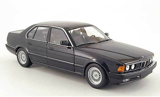 Bmw 730 E32 1/18 Minichamps i negro 1986 coche miniatura