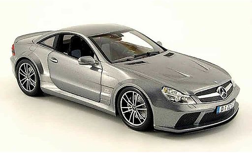 Mercedes B Black Series 1/18 Minichamps 65 amg negro (r230) gris 2008 coche miniatura