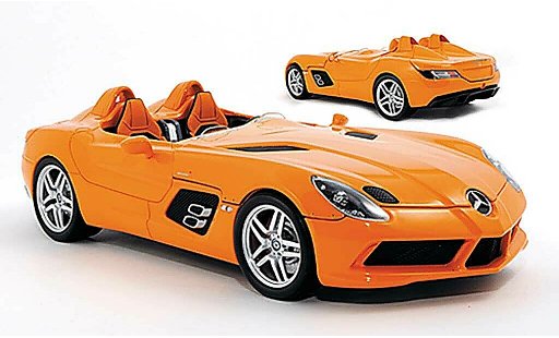 Mercedes SLR Stirling Moss 1/18 Minichamps (Z199) naranja coche miniatura