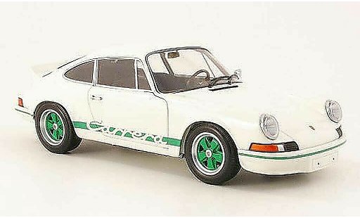 Porsche 911 RS 1/18 Minichamps carrera 27 blanco/verde 1972 coche miniatura