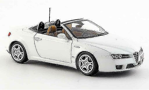 Alfa Romeo Spider Brera cabriolet 1/43 Minichamps edizione 2008 blanco 2007 coche miniatura
