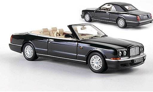 Bentley Azure cabriolet 1/43 Minichamps negro 1996 coche miniatura