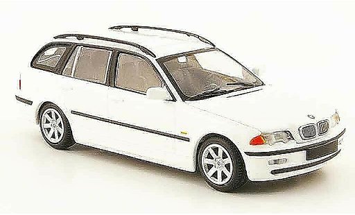 Bmw 323 touring 1/43 Minichamps (E46) blanco 1999 coche miniatura