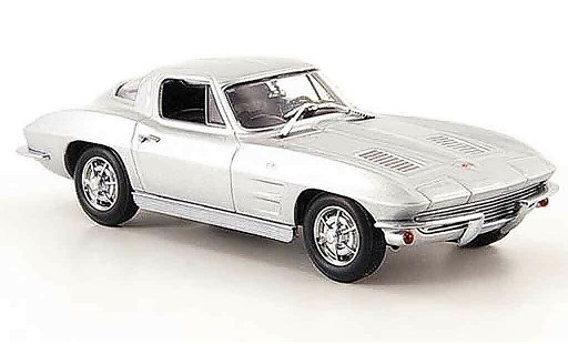 Chevrolet Corvette Coupe 1/43 Minichamps C2 Sport gris metallisee 1963 coche miniatura