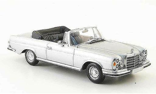 Mercedes 280 1970 1/43 Minichamps SE 3.5 Descapotable (W111) gris metallisee coche miniatura