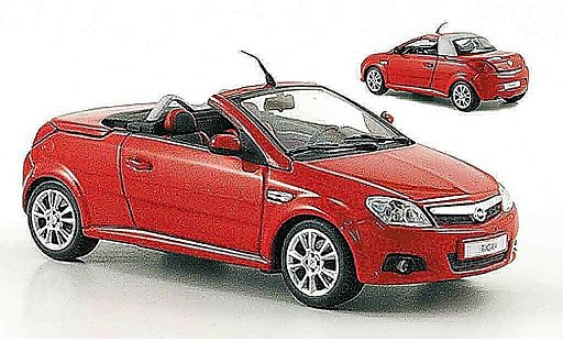 Opel Tigra Twin Top 1/43 Minichamps rojo 2004 coche miniatura