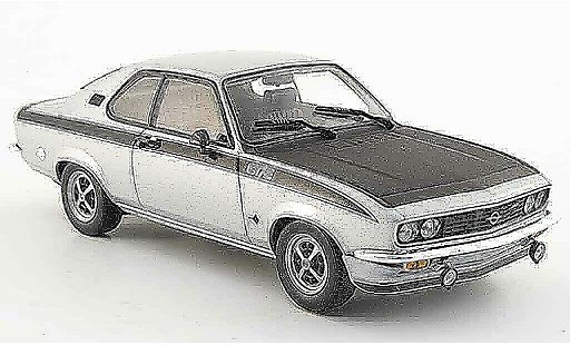 Opel Manta A 1/43 Minichamps gt e gris metallisee 1974 coche miniatura