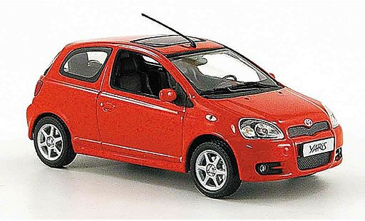 Toyota Yaris TS 1/43 Minichamps rojo 2001 coche miniatura