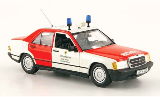 Mercedes 190 Base 1/43 Minichamps (W201) Notarzt pompier Aachen 1984 coche miniatura