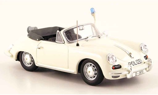 Porsche 356 C C 1/43 Minichamps 1965 C Descapotable police Dusseldorf coche miniatura