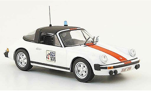 Porsche 911 Targa 1/43 Minichamps Belgische police 1977 coche miniatura
