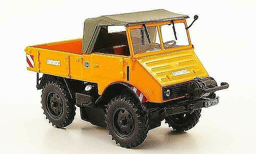 Mercedes Unimog 401-404 1/43 Minichamps 401 naranja avec Seilwinde 1951 coche miniatura