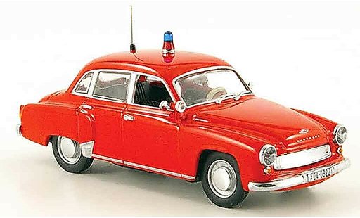 Wartburg 312 Base 1/43 Minichamps A pompier Potsdam 1958 coche miniatura