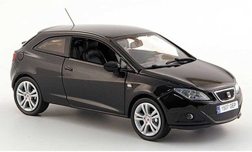 Seat Ibiza SC 1/43 J Collection negro 3-portes 2008 coche miniatura