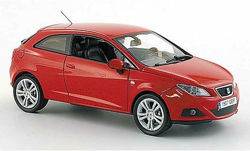 Seat Ibiza SC 1/43 J Collection rojo 3-portes 2008 coche miniatura