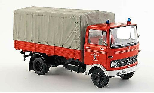 Mercedes LP 608 Pritsche 1/43 Schuco Berufspompier Oberhausen plataforma Plane coche miniatura