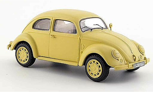 Volkswagen Coccinelle Base 1/43 Schuco brezelreichsverkehrsdirektion minsk beige coche miniatura