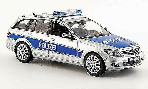 Mercedes Classe C T-Modell 1/43 Schuco T Modell (W 204) police Alemania 2007 coche miniatura