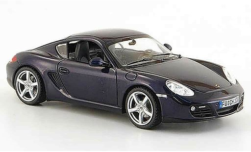 Porsche Cayman Base 1/43 Schuco azul 2008 coche miniatura