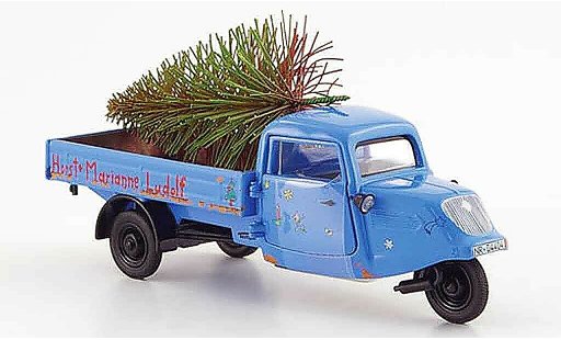 Seat Tempo Base 1/43 Schuco handreirad azul horst & marianne ludolf coche miniatura