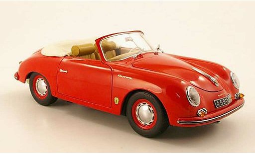 Porsche 356 1955 1/18 Schuco A Descapotable rojo coche miniatura