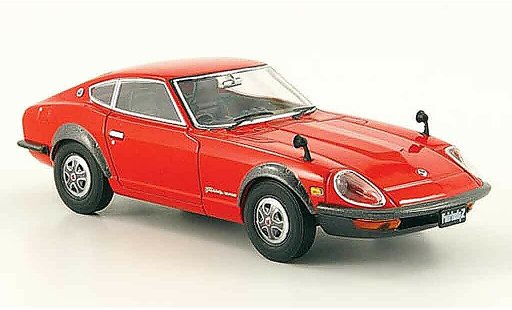 Nissan 240 ZG 1/43 Ebbro Fairlady rojo 1971 coche miniatura