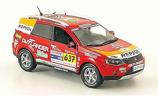 Mitsubishi Outlander Base 1/43 Vitesse No.637 Support Car Rally Dakar 2009 coche miniatura
