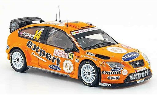 Ford Focus RS WRC 1/43 IXO 07 No.14 Expert Rally Monte Carlo 2008 coche miniatura