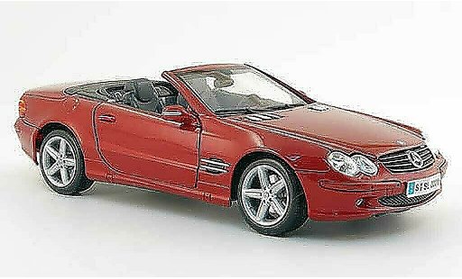 Mercedes Classe SL cabriolet 1/18 Maisto rojo avec licht y sound coche miniatura