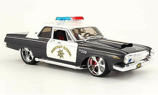 Dodge 330 police 1/18 Maisto highway patrol 1963 coche miniatura