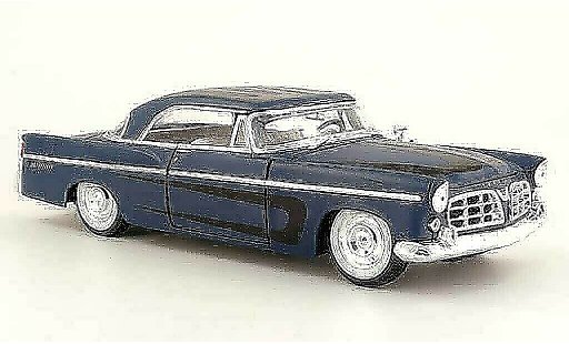 Chrysler 300B Coupe 1/18 Maisto azul mat et decor noir 1956 coche miniatura