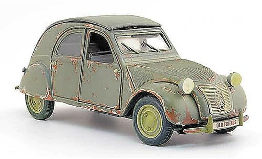 Citroen 2CV Berline 1/18 Maisto gris rouille 1952 coche miniatura