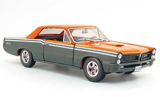 Pontiac GTO 1965 1/18 Maisto gris naranja need for speed coche miniatura