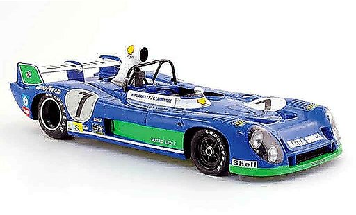 Simca Matra MS670B 1/18 Spark ms 670 b no.7 gitanes ganador le mans 1974 coche miniatura