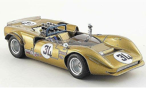 Lola T70 1968 1/43 Spark No.34 G.Folmer Laguna Seca coche miniatura