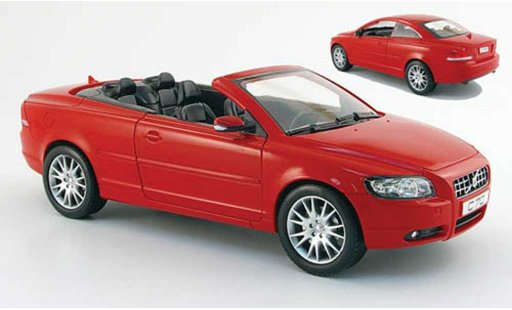 Volvo C70 Cabriolet 1/18 Powco rojo 2006 coche miniatura