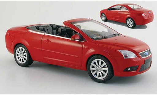 Ford Focus CC CC 1/18 Powco rojo con capota extra&Atilde;&shy;ble 2007 coche miniatura