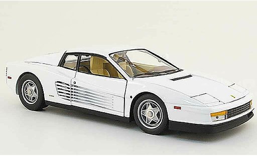 Ferrari Testarossa Miami Vice 1/18 Hot Wheels Elite blanco 1984 coche miniatura