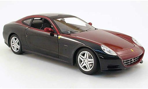 Ferrari 612 Sessanta 1/18 Hot Wheels negro/rojo coche miniatura