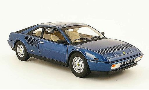 Ferrari Mondial Coupe 1/18 Hot Wheels 8 3.2 azul coche miniatura