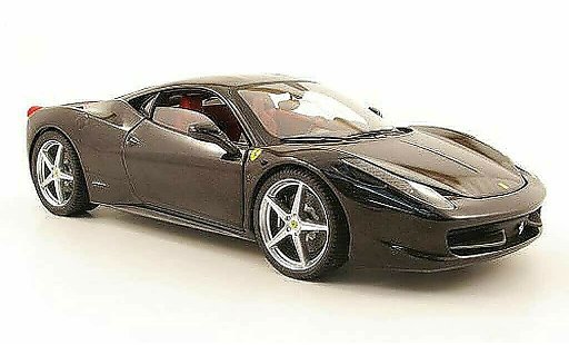Ferrari 458 Italia 1/18 Hot Wheels Elite negro 2010 coche miniatura