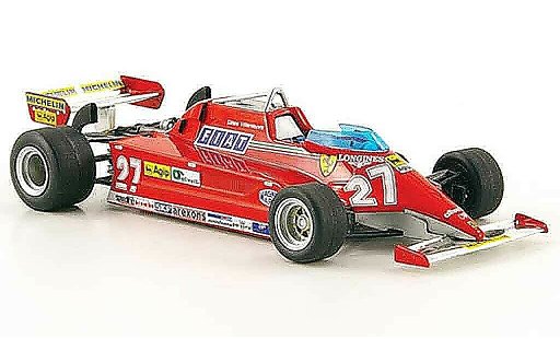 Ferrari 126 CK 1/43 Hot Wheels Elite no.27 g.villeneuve coche miniatura