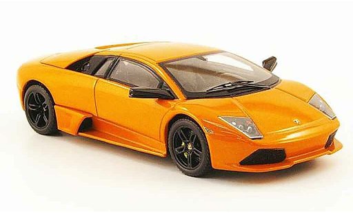 Lamborghini Murcielago LP640 1/43 Hot Wheels Elite naranja coche miniatura