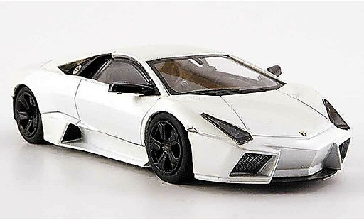Lamborghini Murcielago Reventon 1/43 Hot Wheels Elite blanco coche miniatura