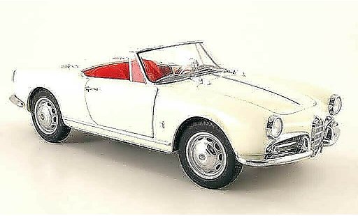 Alfa Romeo Giulietta spider 1/18 Autoart 1300 blanco 1955 coche miniatura
